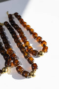 Noemi Chunky Beaded Necklace Tortoise
