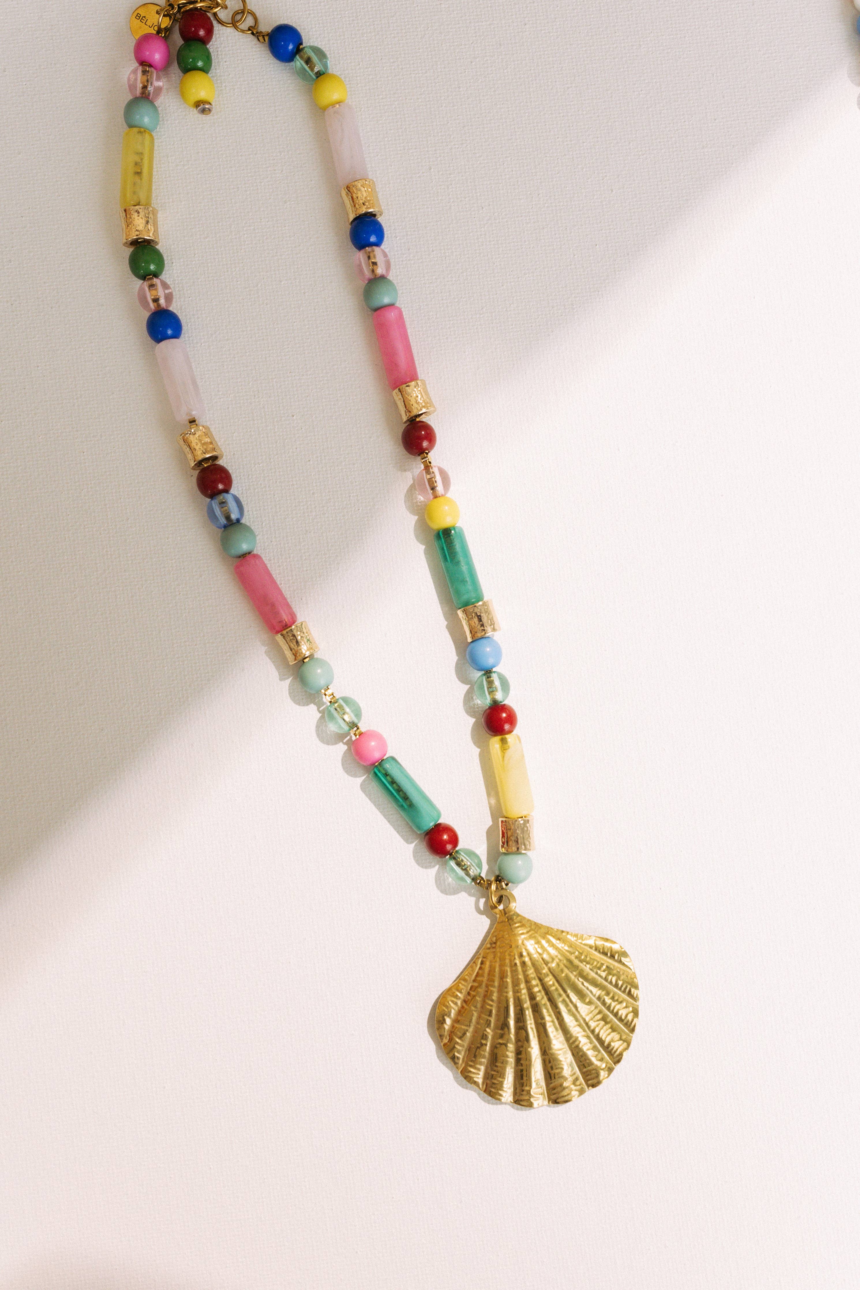 Summer Shell Beaded Necklace