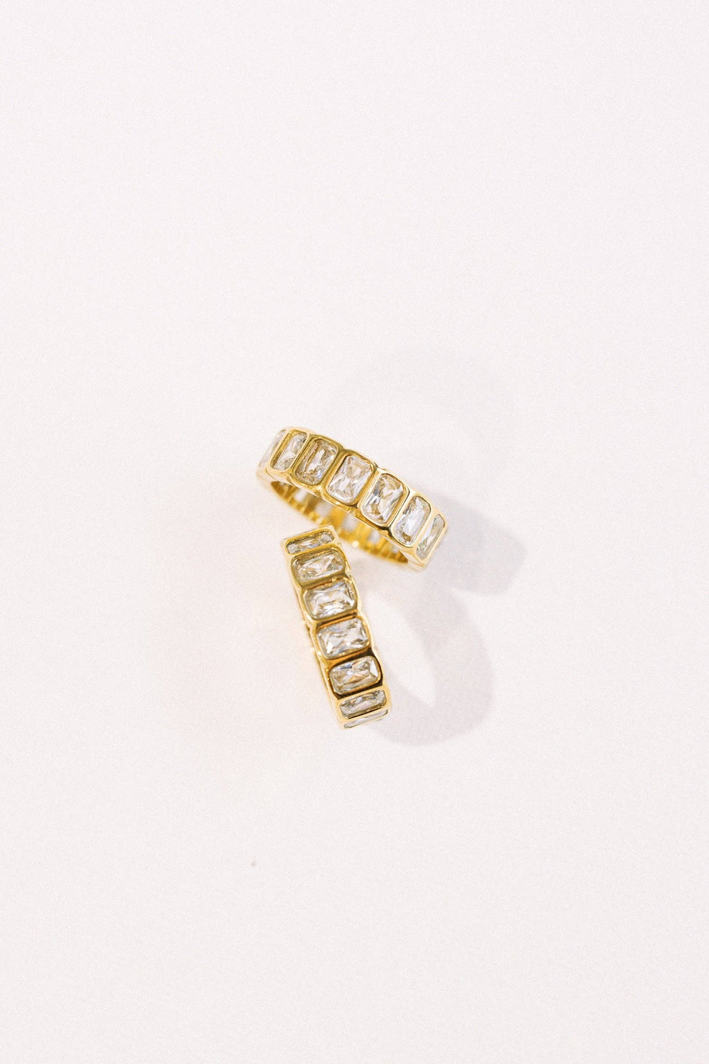 Crystal Eternity Ring Black