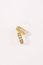 Crystal Eternity Ring Black