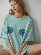 Graphic Shell Print Tee