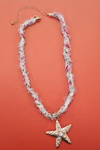 Starfish Scarf Necklace