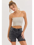 Mid rise Midi Shorts with Slide Slit