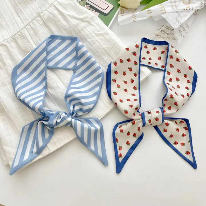 Fresh Striped Long Tied SCARF