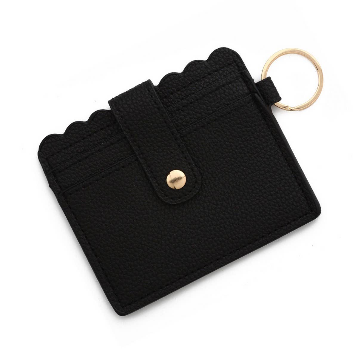 Multi-Card PU Wallet with Keychain & Coin