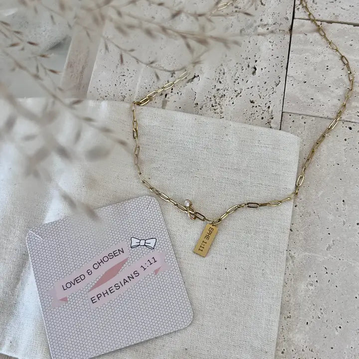 Christian Necklace Bible Verse