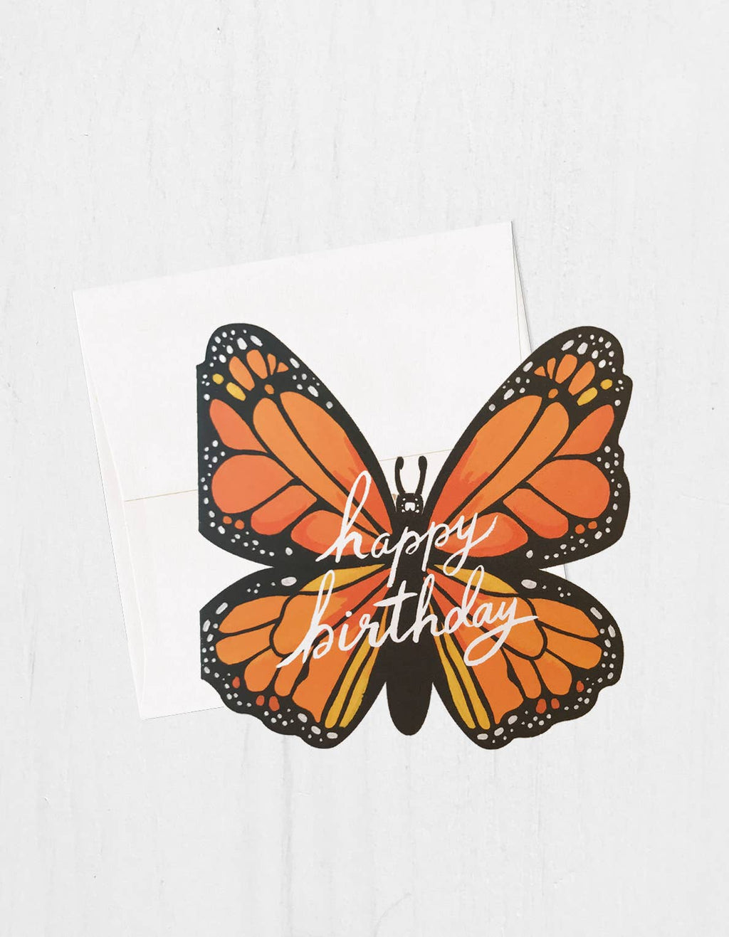 Birthday Greeting Card | Monarch, Die Cut