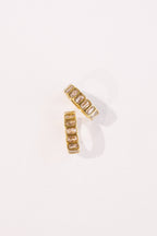 Crystal Eternity Ring Black