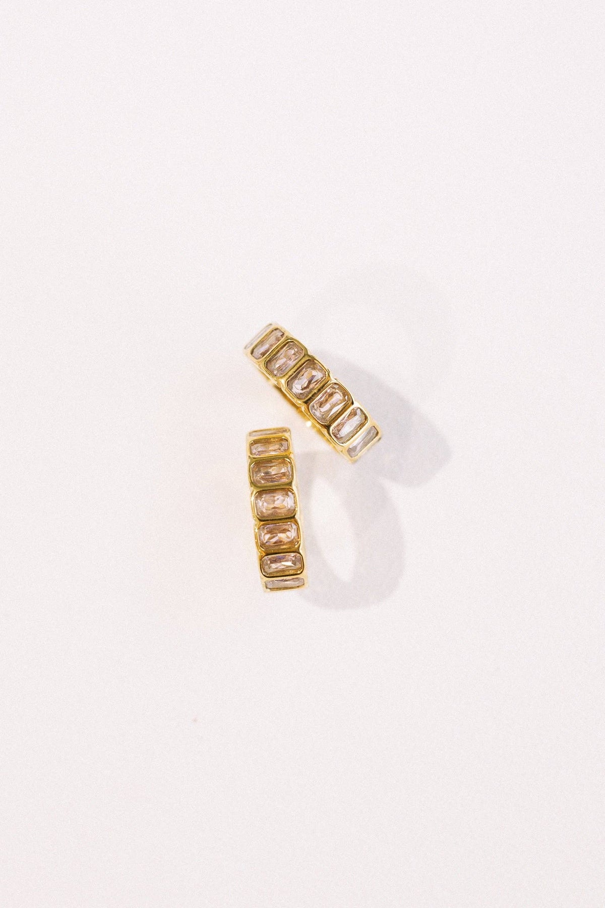 Crystal Eternity Ring Black