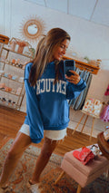 Leopard Ky Print Reversible Mock Neck Sweatshirt