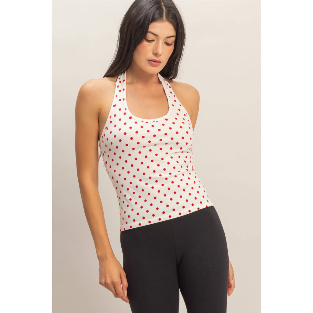 Polka Dot Halter Top