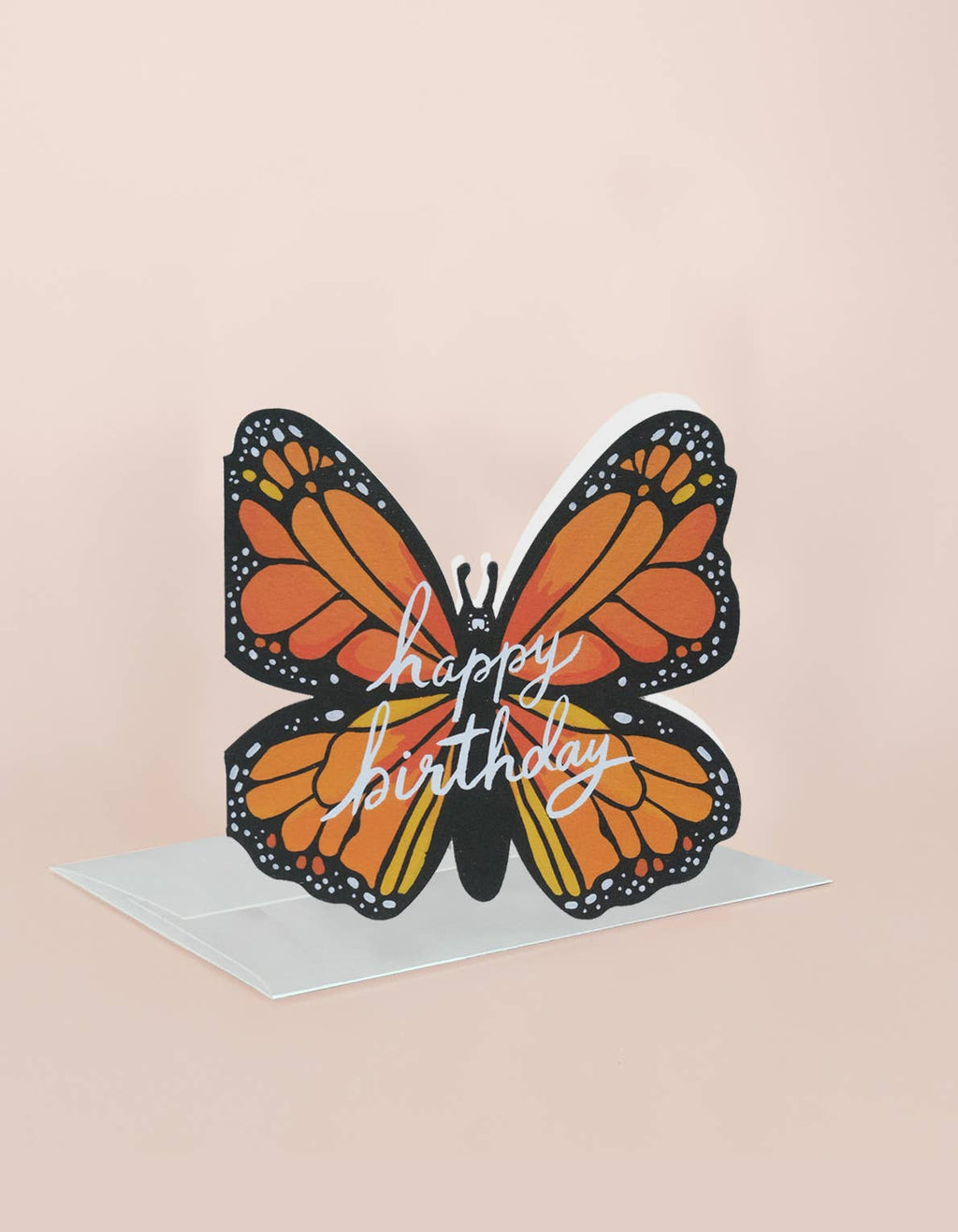 Birthday Greeting Card | Monarch, Die Cut