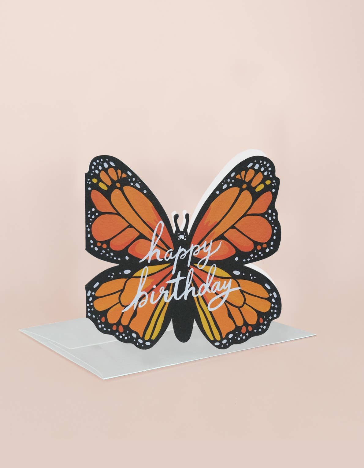 Birthday Greeting Card | Monarch, Die Cut