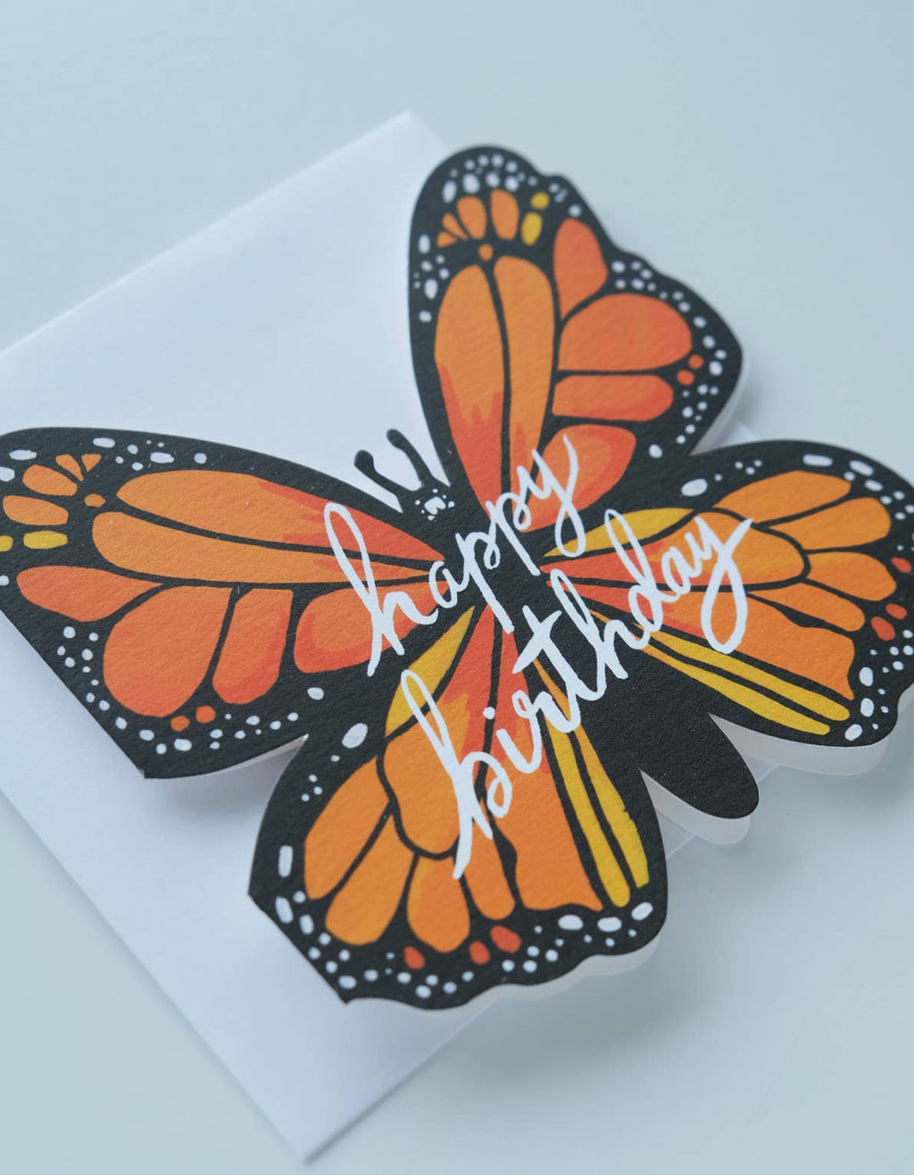 Birthday Greeting Card | Monarch, Die Cut
