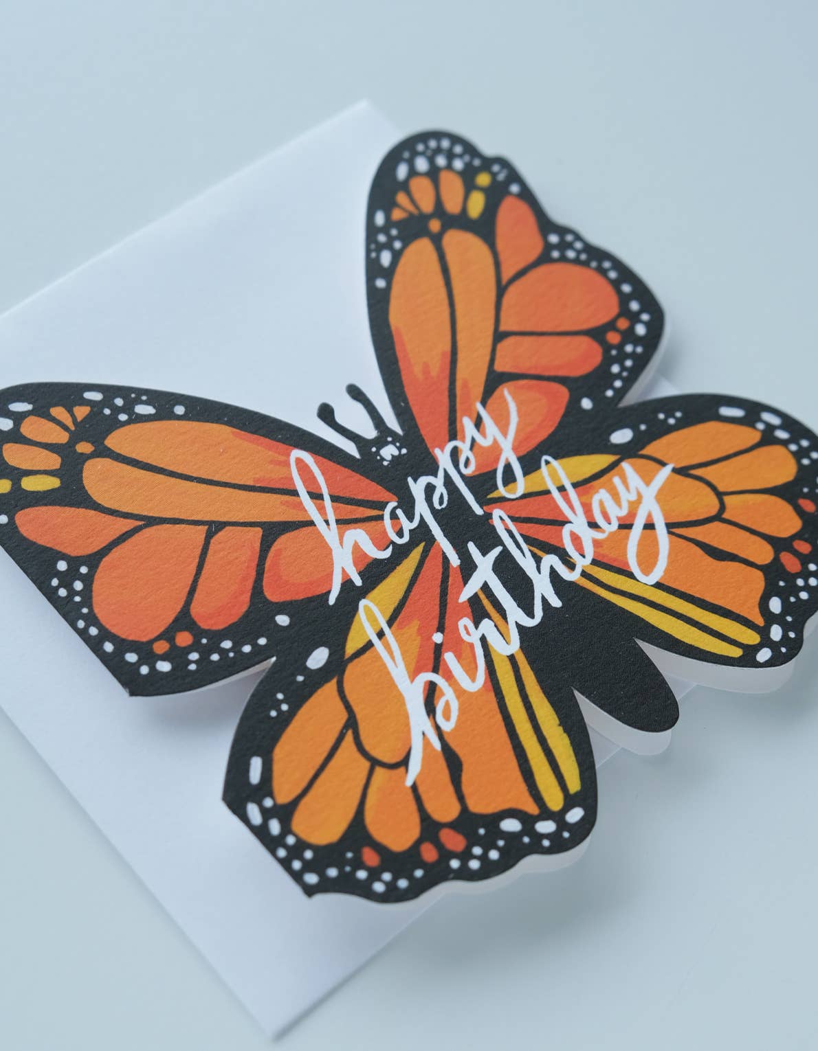 Birthday Greeting Card | Monarch, Die Cut