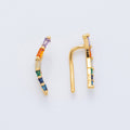 Rainbow Arc Ear Climber Earring