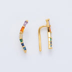Rainbow Arc Ear Climber Earring