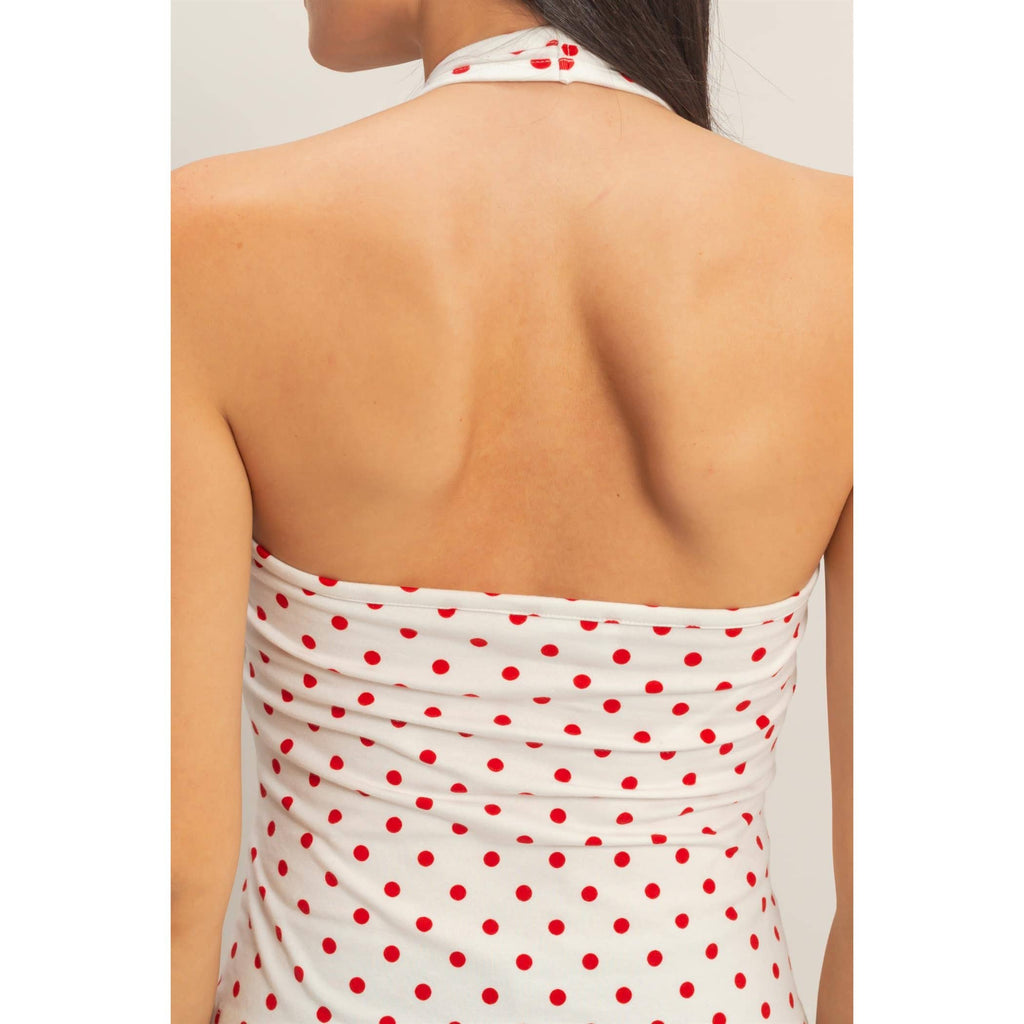 Polka Dot Halter Top