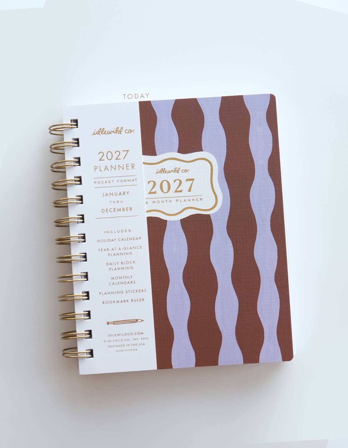 2027 Pocket Planner | Periwinkle Wave