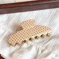 Polka Dot Korean Style Hair Claw Clip Large