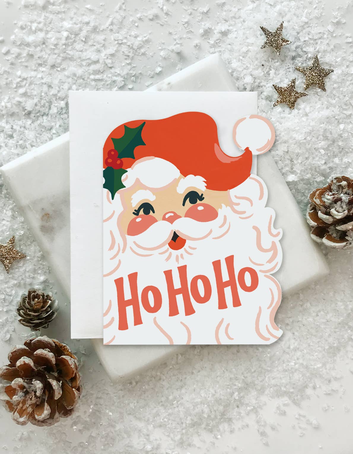 Christmas Holiday Greeting Card | Ho Ho Ho Santa