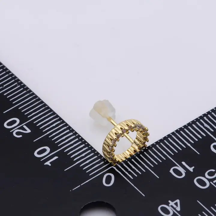 14K Gold Filled Tiny Xo Stud Earrings