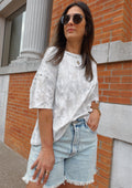 Ribbed Loose Fit Camo Shirt