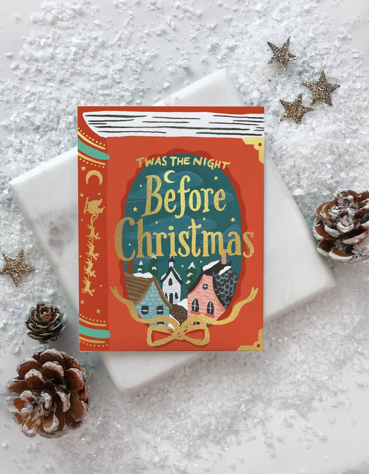 Christmas Book Holiday Greeting Card