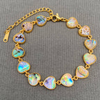 Geometric Shell 18K Gold Plated Stainless Steel Bracelet