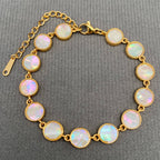 Geometric Shell 18K Gold Plated Stainless Steel Bracelet