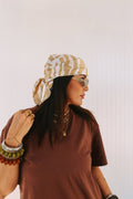 Wild One Zebra Scarf - Tan