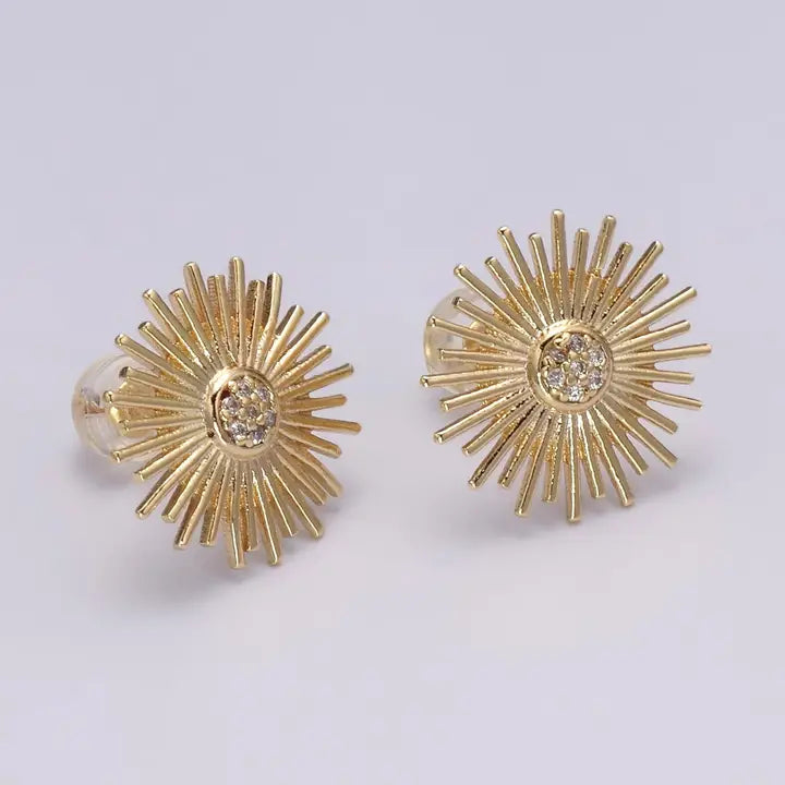 Dainty Sun Earrings