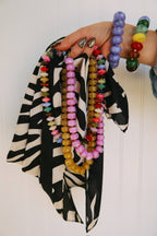 Wild One Zebra Scarf - Black
