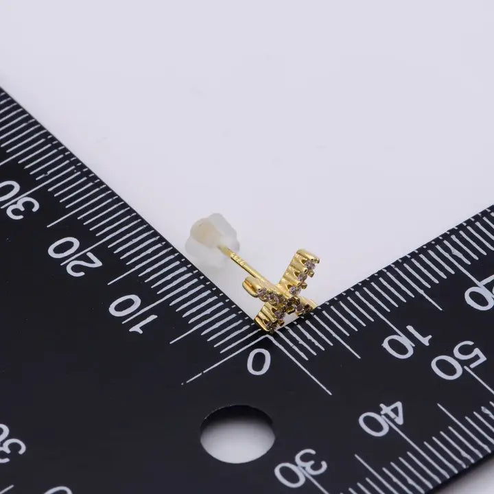 14K Gold Filled Tiny Xo Stud Earrings