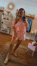 Bubblegum Pink Striped Set