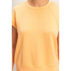 Crew Neck Sleeveless Top And Shorts Set