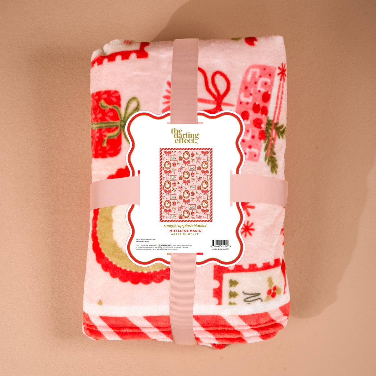 Snuggle Up Plush Blanket-Mistletoe Magic