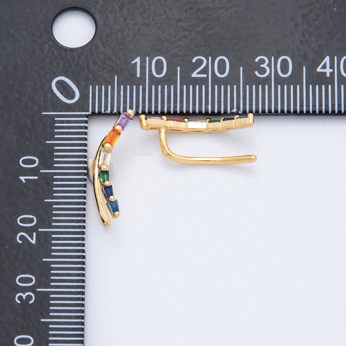 Rainbow Arc Ear Climber Earring