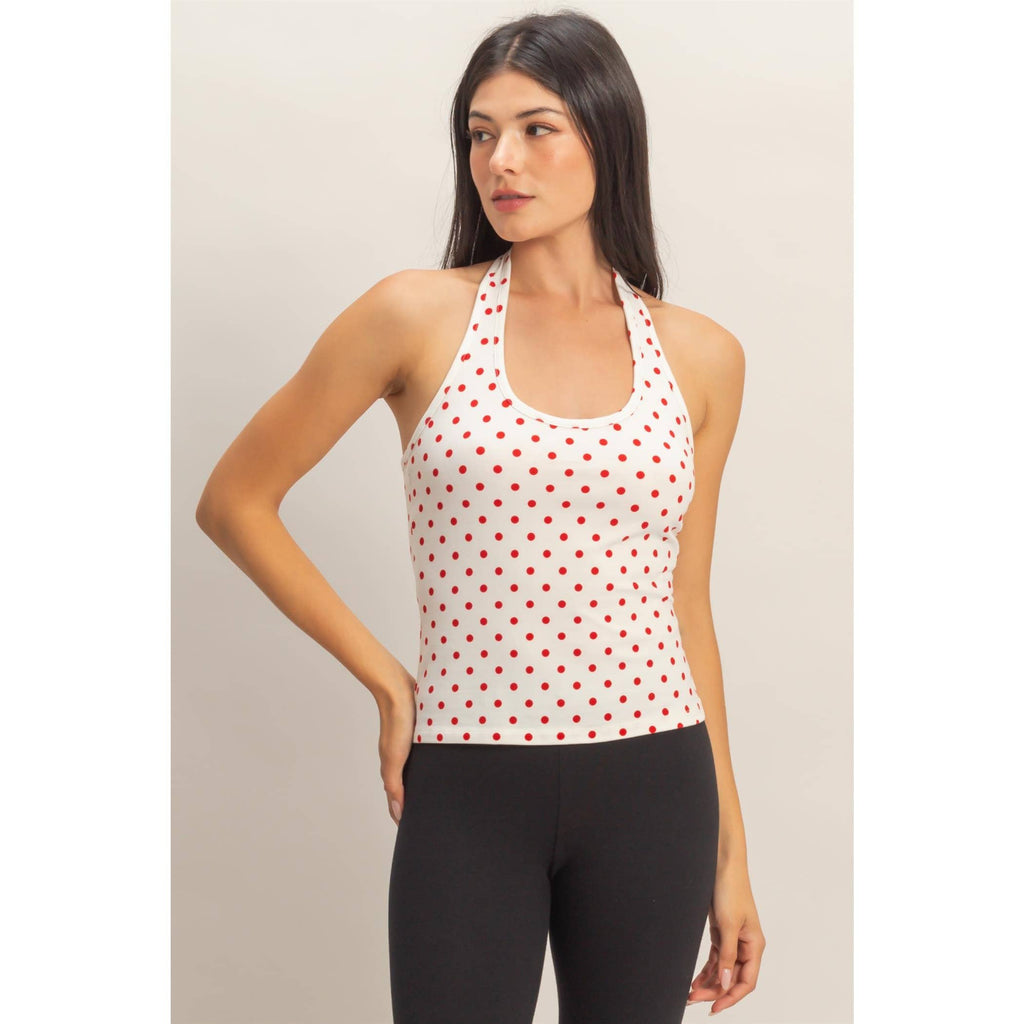 Polka Dot Halter Top