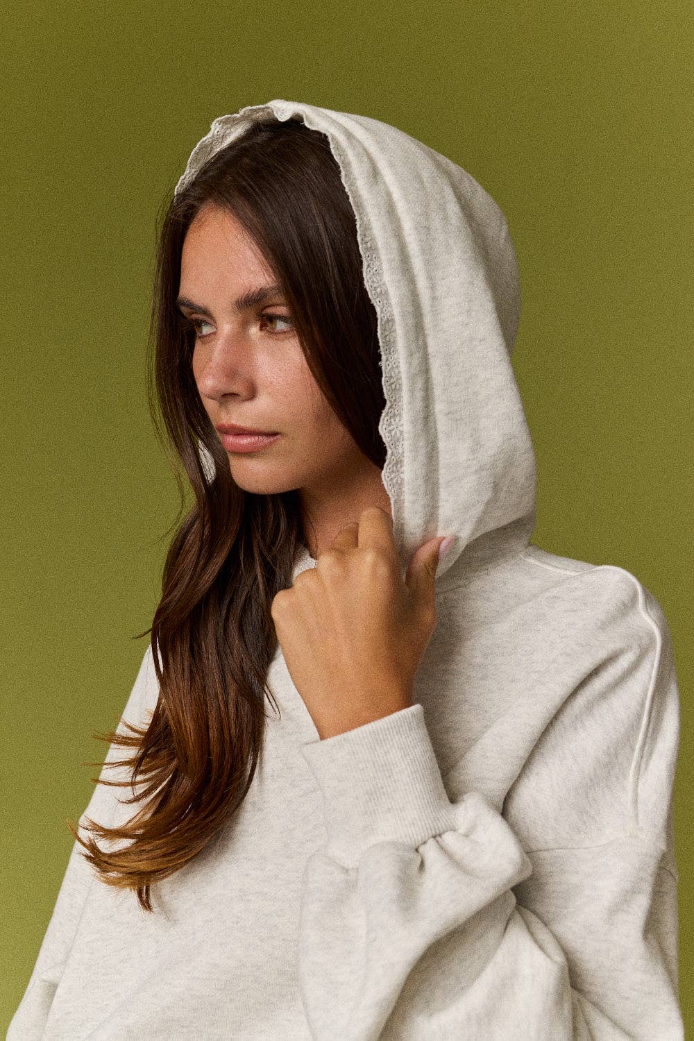 Wren Louonge Hoodie w/ Lace Detail