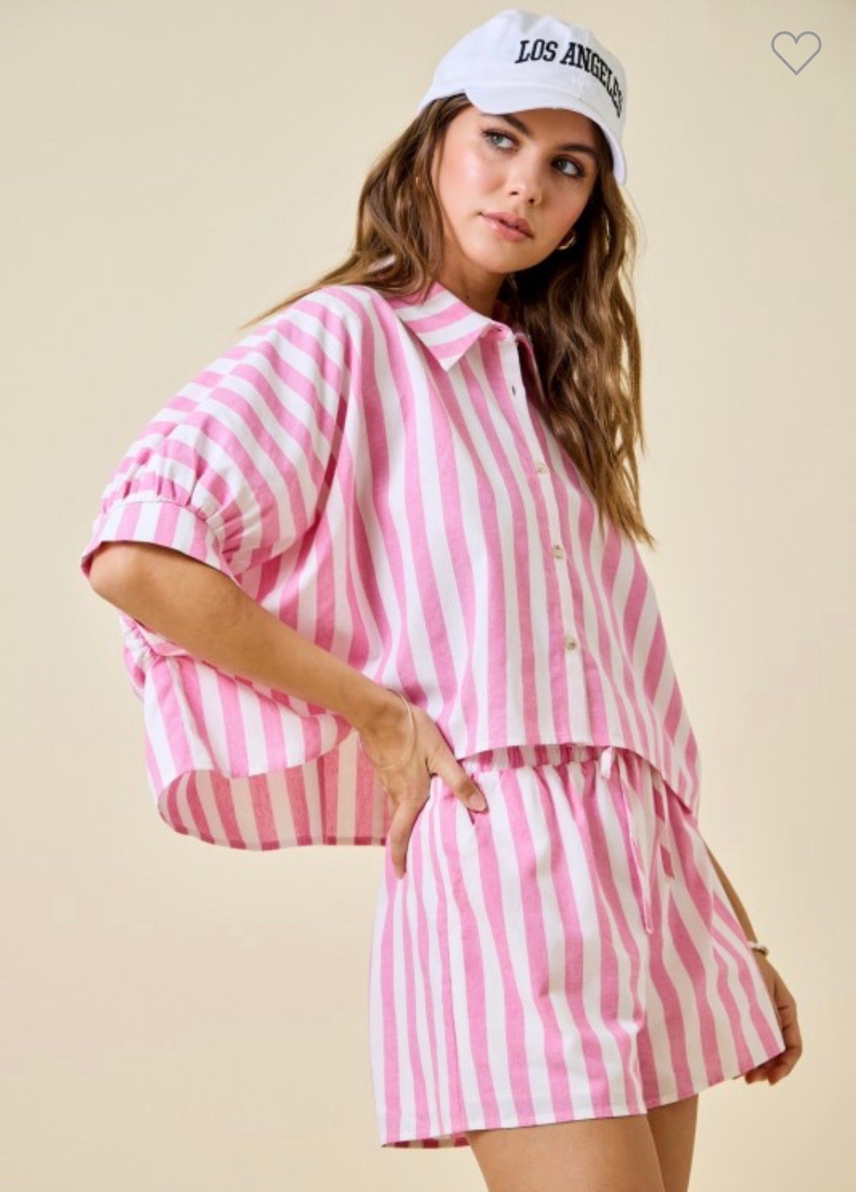 Bubblegum Pink Striped Set