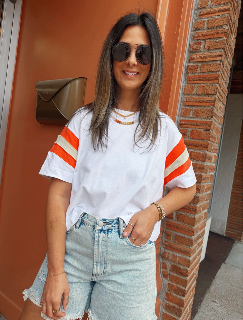Color Block Sleeve Top