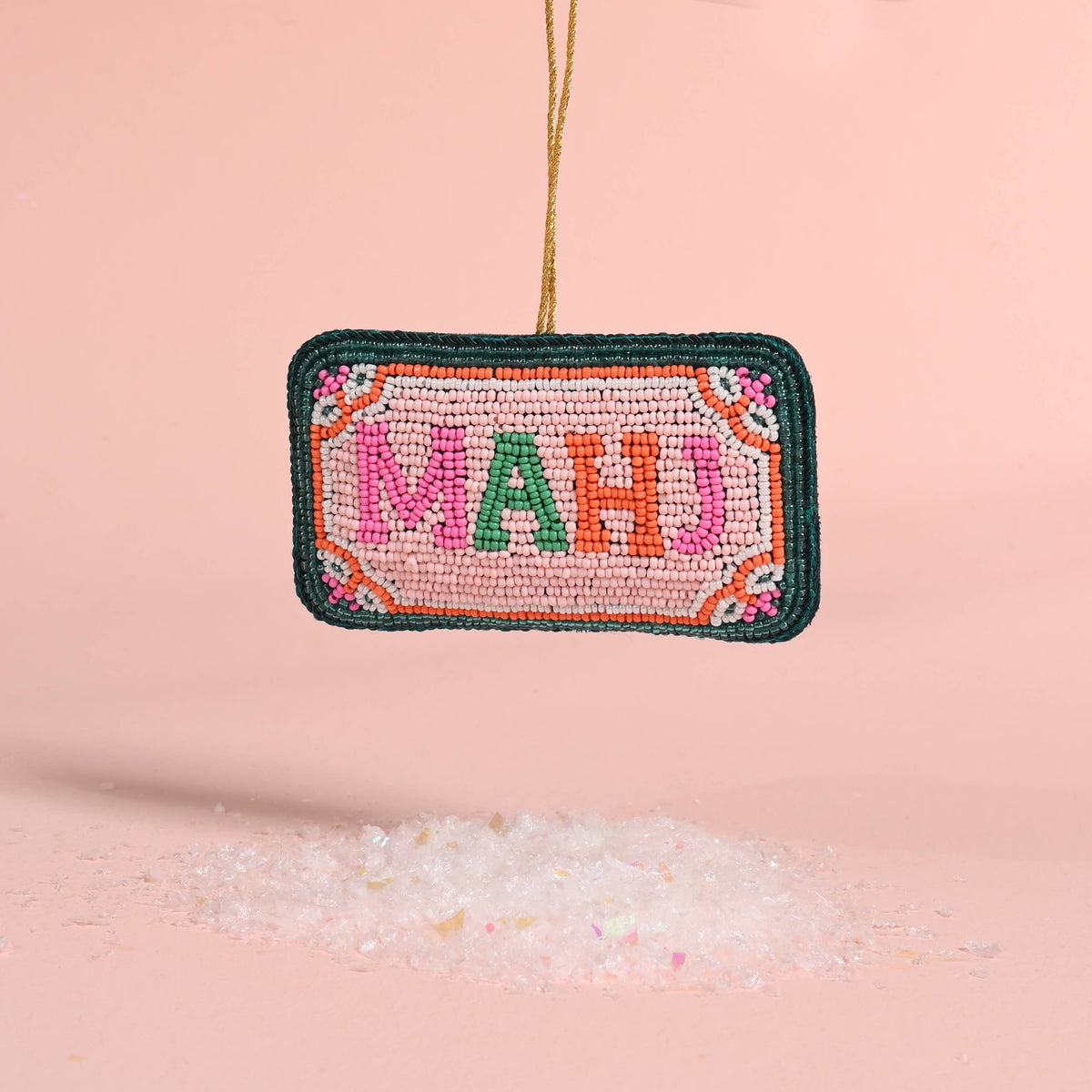 Handcrafted Beaded Ornament-Mahj