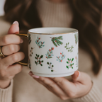 Holiday Greenery Coffee Mug - Christmas Decor