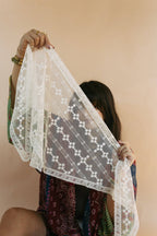 Lovin' Lace Scarf - Ivory