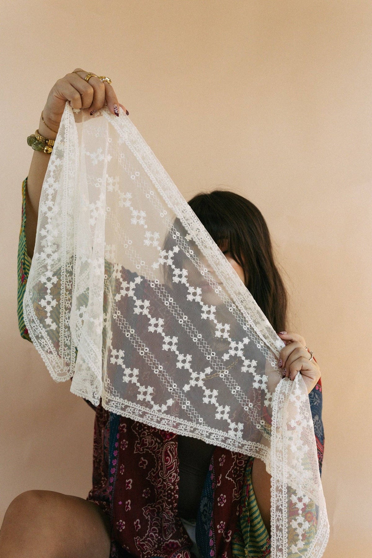 Lovin' Lace Scarf - Ivory