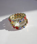 Lila Crystal Stretch Bracelet