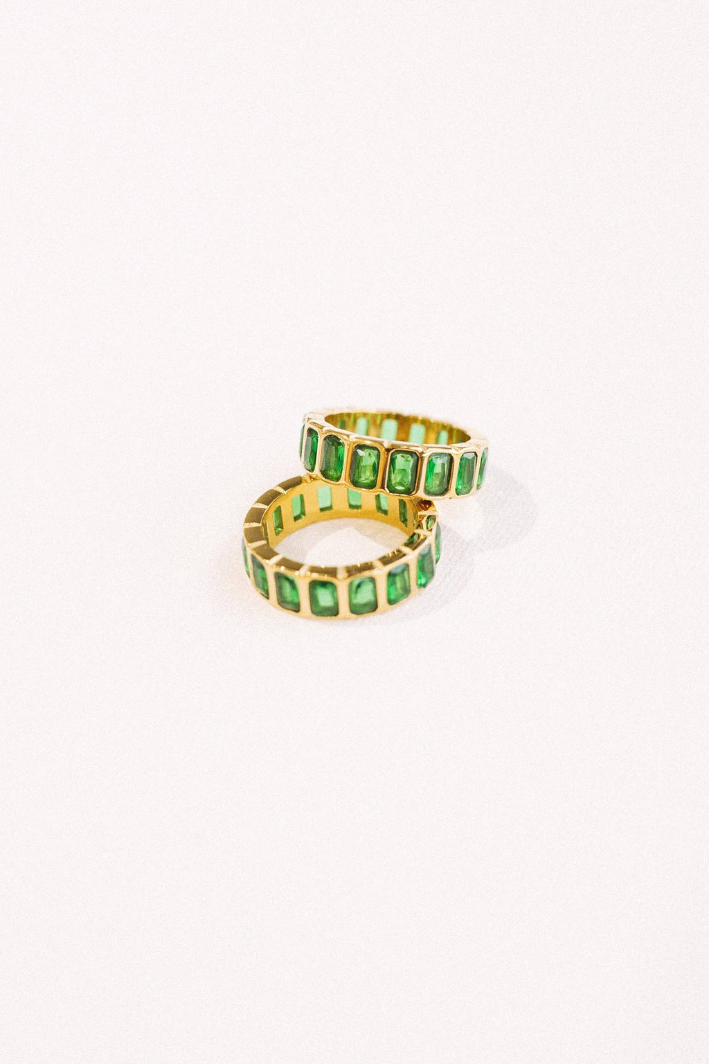 Crystal Eternity Ring Black