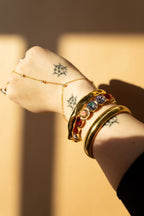Lila Crystal Stretch Bracelet