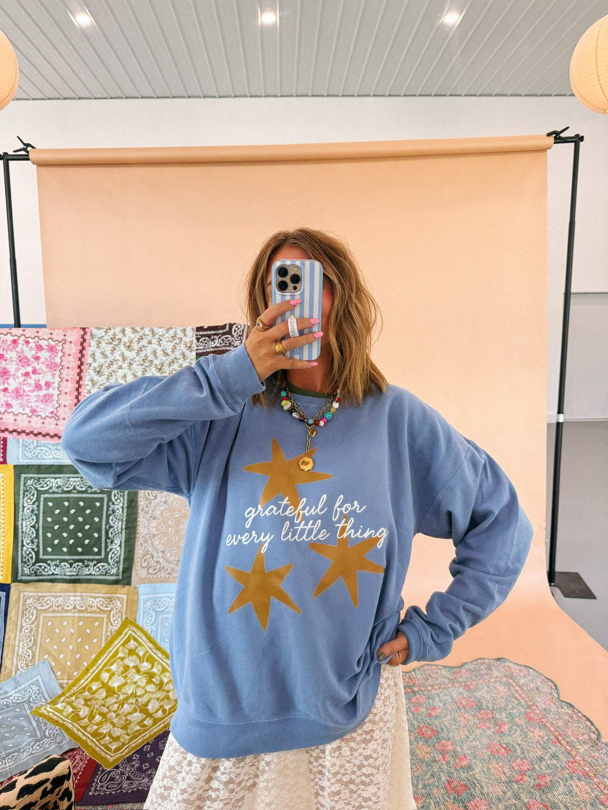 Grateful for every little thing sweatshirt